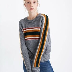 Striped Gray Sweater